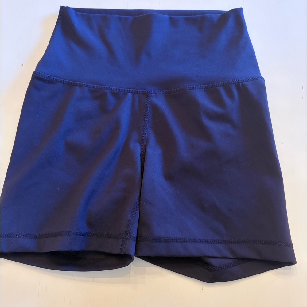 Women's Navy Blue High-Waisted Shorts Size Small